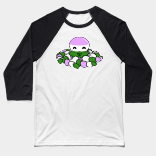 Genderqueer Pride Fidget Octopus Baseball T-Shirt